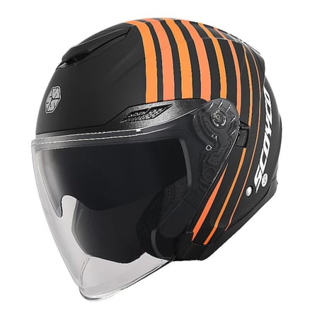 OF669 Track Motosiklet Kaskı Güneş Vizörlü Yarım Açık Motorcu Kask