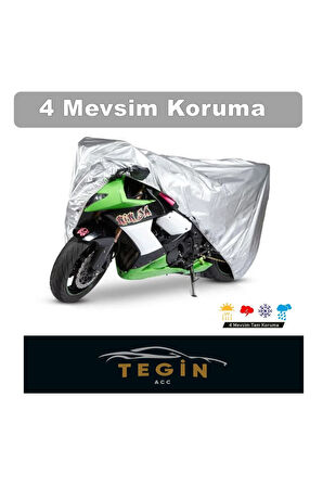 Kawasaki Vulcan 2000 Arka Çanta Uyumlu Motor Branda Örtü Gümüş Prestij Serisi