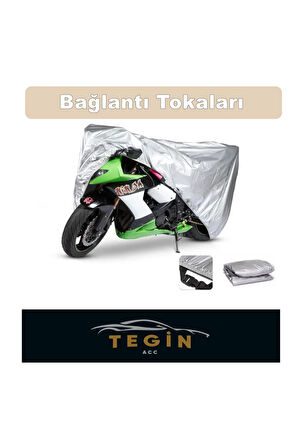 Kawasaki Vulcan 2000 Arka Çanta Uyumlu Motor Branda Örtü Gümüş Prestij Serisi