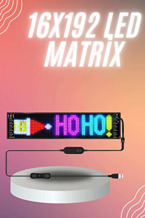 Cama Yapışan 16x192 Matrik LED Panel