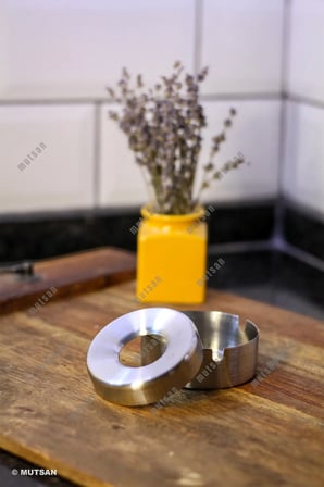 10'lu Paslanmaz Çelik Kapaklı Küllük Seti | 8 cm Metal Küllük | Restoran, Kafe, Otel ve İşletmeler İçin Dayanıklı Kültablası