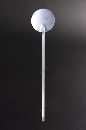 Alüminyum Yuvarlak Pizza Çevirme Küreği 30 cm - Isıya Dayanıklı Fırın Kürek - 150 cm Alüminyum Saplı
