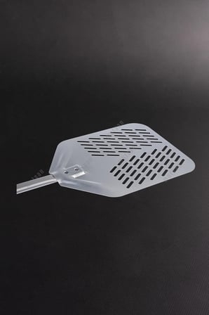 Delux Delikli Alüminyum Pizza Fırın Küreği (30 cm) - Pizza Küreği Alüminyum - 100 cm Alüminyum Saplı