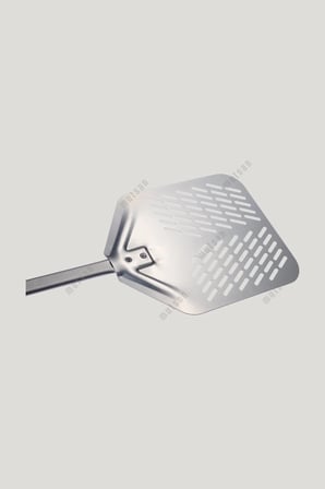 Delux Delikli Alüminyum Pizza Fırın Küreği (30 cm) - Pizza Küreği Alüminyum - 100 cm Alüminyum Saplı
