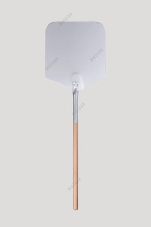 Alüminyum Pizza Fırın Küreği (22 cm) - Pizza Küreği Alüminyum 22 cm - 65 cm Ahşap Saplı