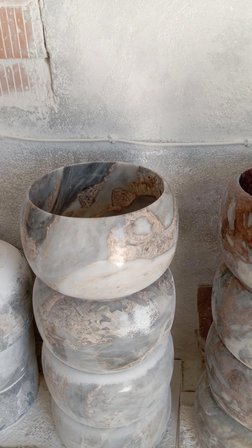 Mermer Hamam Kurnası - Ateş Gri Mermer Hamam Kurnası