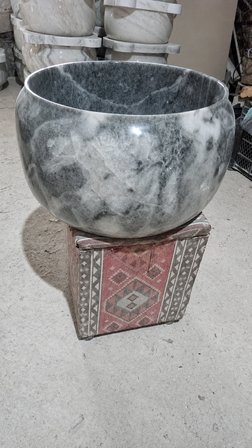 Mermer Hamam Kurnası - Afyon Gri Hamam Kurnası