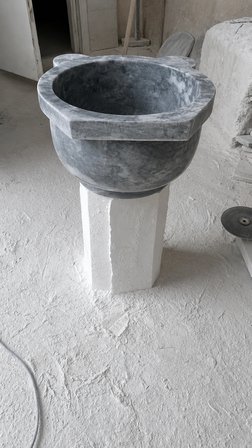 Mermer Hamam Kurnası - Afyon Gri Kulaklı Hamam Kurnası