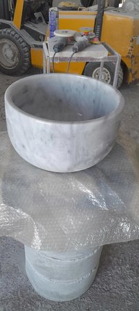 Beyaz Mermer Hamam kurnası-Hamam taşı-Mermer Kurna