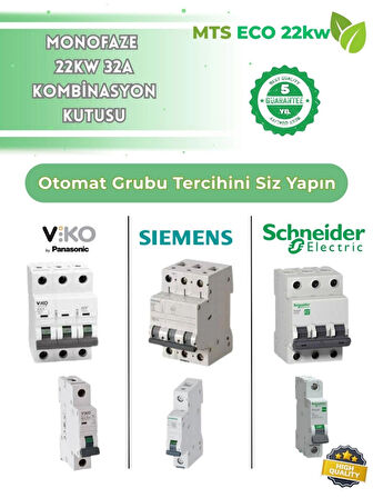 22 Kw VIKO Trifaze 5*32 Kaçak Akım Roleli Taşınabilir Elektrikli Araç Şarj Cihazı Kombinasyon Kutusu 