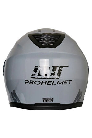 -966-V2 ÇENE AÇILIR KASK (GREY)