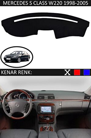 Mitsubishi Carisma 1995-2005 İçin Uygun Torpido Koruma Halısı Siyah Kenar Renk Siyah