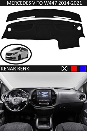Mitsubishi Lancer 2003-2007 İçin Uygun Torpido Koruma Halısı Siyah Kenar Renk Siyah