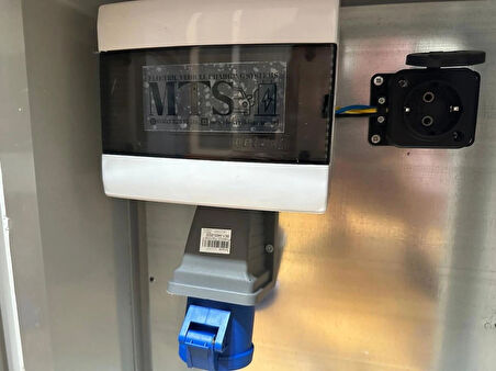 7 Kw 60 40 20 cm 3/32 Kombinasyon Panosu Kutusu Seyyar Taşınabilir Elektrikli Araç Şarj Cihazı İstasyonu Tesla Mavi Adaptör Uyumlu