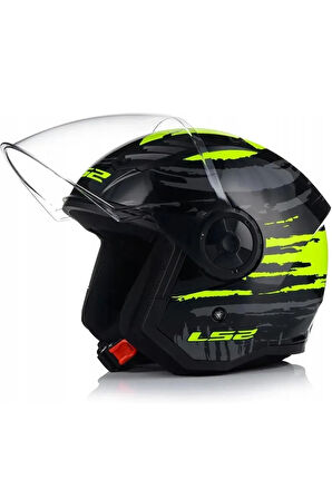 AIRFLOW 2 BRUSH SİYAH-NEON SARI KASK