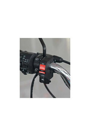 Motosiklet Sis Far Açma Kapama Butonu Gidon Tipli Usb Girişli Motosiklet Aç Kapa Butonu
