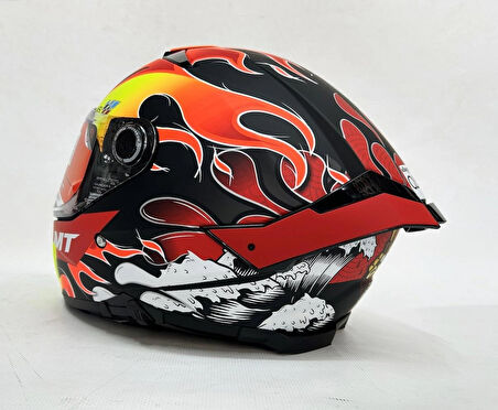 MT Thunder 4sv Yamanaka B3 Şefaf Vizörlü Kask Mat Renk - Iç Güneş Vizörlü M