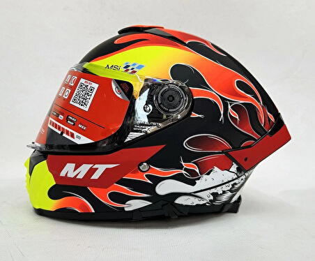 MT Thunder 4sv Yamanaka B3 Şefaf Vizörlü Kask Mat Renk - Iç Güneş Vizörlü XL