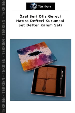 Özel Seri Ofis Gereci Hatıra Defteri Kurumsal Set Defter Kalem Seti