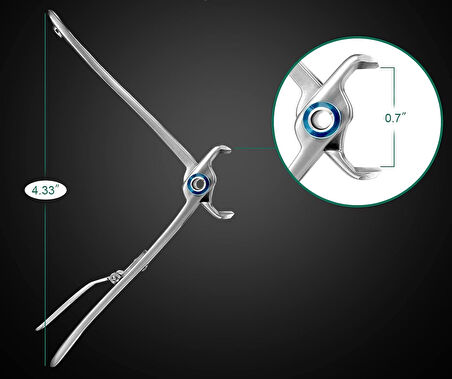 Muggio Geniş Ağızlı Premium Tırnak Makası Kalın Sert Mantarlı Tırnaklar İçin 8.5 cm