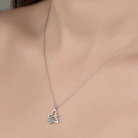 MuI MuI Swarovski Taşlı Gümüş Yusufcuk Bayan Kolye