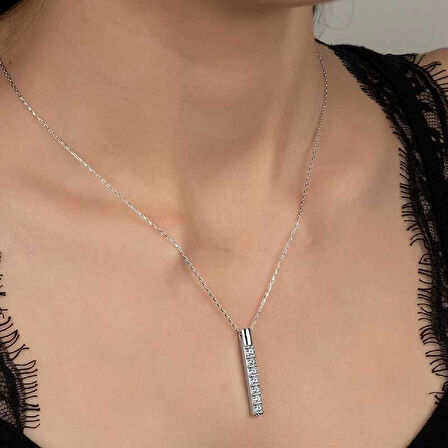 MuI MuI Swarovski Taşlı Gümüş Yeditaş Bayan Kolye
