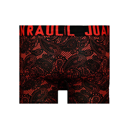 Munivy Juan Raul Etnik Motif Desenli Siyah Rahat Erkek Boxer