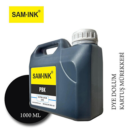 Feyink® Samink Canon Pro Serisi Plotter DYE Kartuş Dolum Mürekkebi PFI-1300-1700(Photo Black) 1000ML