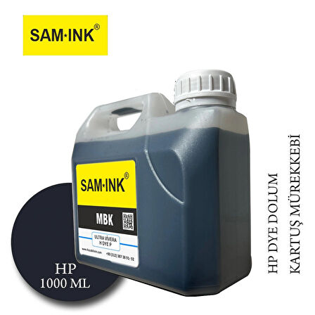 Feyink® Hp Z Serisi Plotter Pigment Kartuş Dolum Mürekkebi MK (Matt Black) -1000ml-