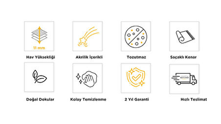 Artemis Halı Murano 02990C Bej Kemik Çerçeve Desen Yün Halı