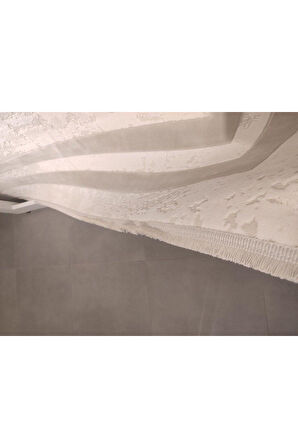 Artemis Halı Murano 01361A Krem Bej Çizgi Desenli Yün Halı