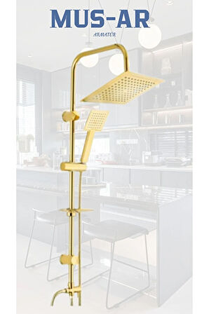 Gold Kare Duş Robotu