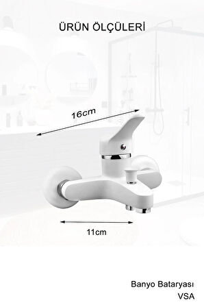 Beyaz Robot Yağmurlama Duş Seti Banyo Mutfak Lavabo Bataryası Pirinç Musluk Seti