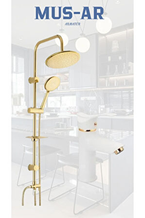 Gold Duş Robotu - Kartal Sabit Lavabo Bataryası Set