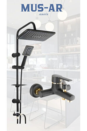 Siyah Robot - Siyah Gold Banyo Bataryası 2 'li set