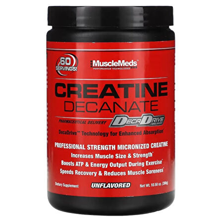 MuscleMeds, Creatine Decanate 300 Gr - 60 SERVİS (ABD VERSİYON)