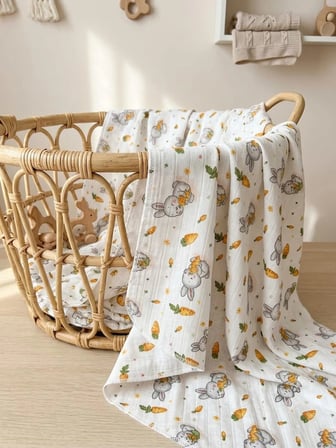 Çok Amaçlı Müslin Örtü & Battaniye %100 Pamuk Oeko-teks Sertifikalı 80x80 Cm