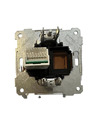 Mutlusan Telefon Prizi Sıva Altı Ceviz 21001250157 (Çerçevesiz)