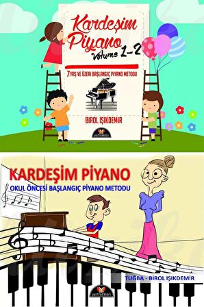 Kardeşim Piyano Okul Öncesi + Kardeşim Piyano 1-2 Ücretsiz Kargo