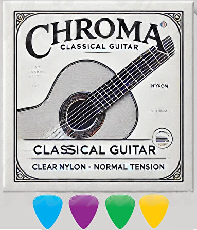 Chroma Klasik Gitar Teli Takımı 4 Adet Pena Hediyeli