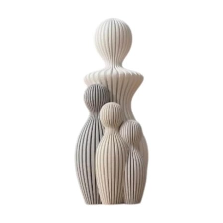 3D Dekorati̇f Ürün Love Salon Oturma Biblo – Salon İçin Dekoratif Ürün 4'lü