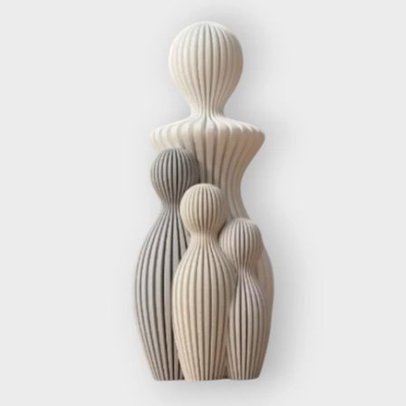 3D Dekorati̇f Ürün Love Salon Oturma Biblo – Salon İçin Dekoratif Ürün 4'lü