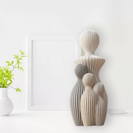 3D Dekorati̇f Ürün Love Salon Oturma Biblo – Salon İçin Dekoratif Ürün 4'lü