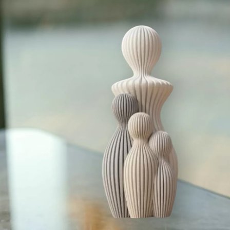 3D Dekorati̇f Ürün Love Salon Oturma Biblo – Salon İçin Dekoratif Ürün 4'lü