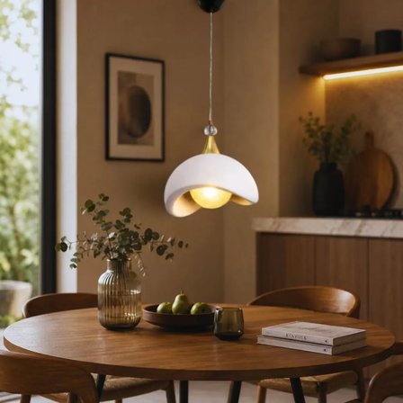 Beton Görünümlü İskandi̇nav Tarzı Led Toplu Avize 3 Renk Yanabilen  Aydınlatma 32 X 70 CM Beyaz