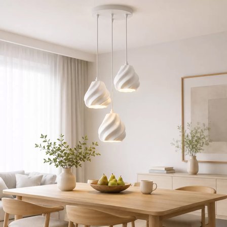 Pumpki̇n Salon Oturma Odasi Üçlü Sarkıt Avize – Salon Aydınlatması 70 CM
