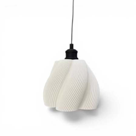 İskandi̇nav Luminaura Tekli Beyaz Sarkıt Avize – Salon ve Oturma Odası Aydınlatması 23 X 18 CM Beyaz