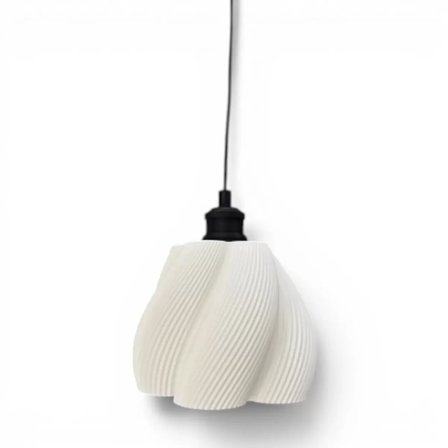 Luminaura Tekli Beyaz Sarkıt Avize – Salon ve Oturma Odası Aydınlatması 60CM Beyaz