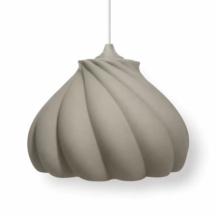 Pumpkin Tekli Avize Yatak Odası Mutfak Sarkıt Avize – Salon ve Oturma Odası Aydınlatması 25X25 CM Gri