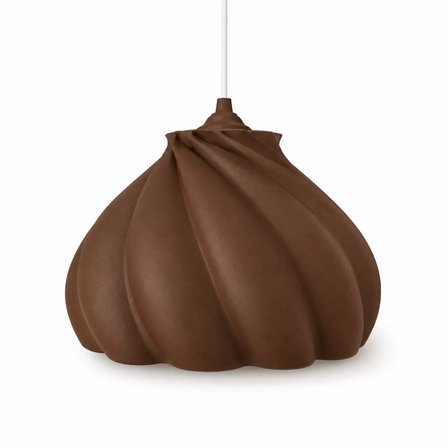 Pumpkin Tekli Avize Yatak Odası Mutfak Sarkıt Avize – Salon ve Oturma Odası Aydınlatması 25X25 CM Kahverengi